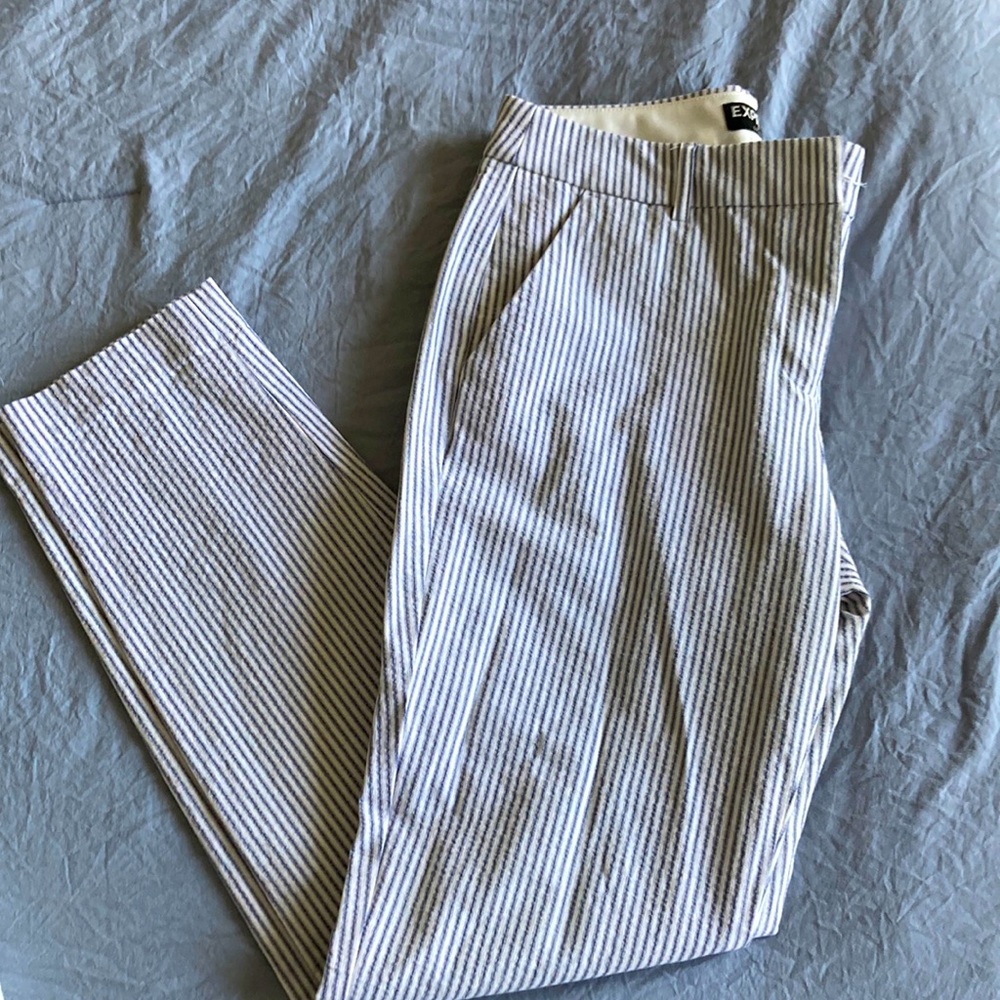 Pinstripe Express pants